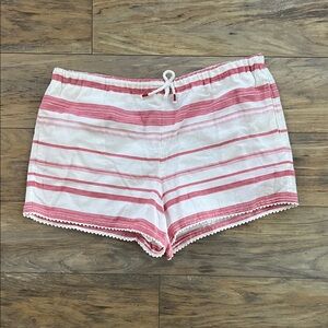 Polo by Ralph Lauren Pink and White Striped Women Shorts